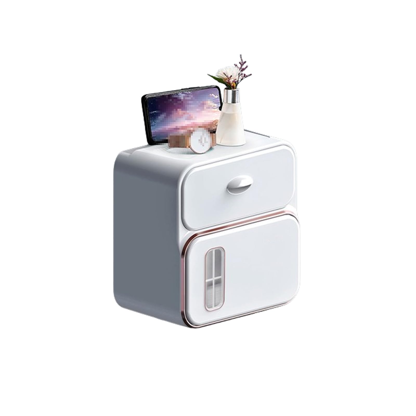 FETGKNBM2 Commercial Toilet Paper Towel Dispenser with Drawer Wall-Mounted Toilet Tissue Box Waterproof Multifunctional Napkin Dispenser Roll Holder for Bathroom Restroom