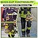 SATINIOR 3 Pieces Firefighter Glove Clip Firefighting Glove Safety Clip Turnout with Reflective Trim and Swivel Snap Hook Firefighting Gear Accessories for Work Firefighter Rescue Tools