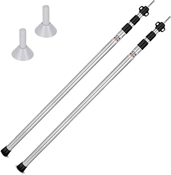 Amazon | タープポール テントポール 伸縮式 【強化されたロック Amazon | タープポール テントポール 伸縮式 【強化されたロック