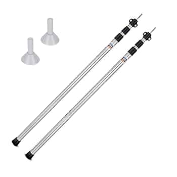 テント　ポール Amazon | タープポール テントポール 伸縮式 【強化されたロック