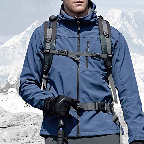 Zwbfu quentes de inverno Velo à prova de vento e tela sensível ao toque à prova d'água Esportes Cic