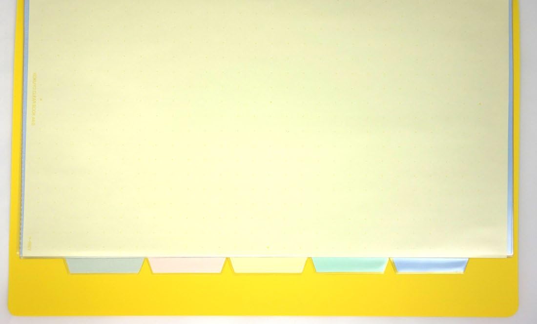 Kokuyo clear book Kawakami-shiki A4 30 holes twelve yellow La -720Y
