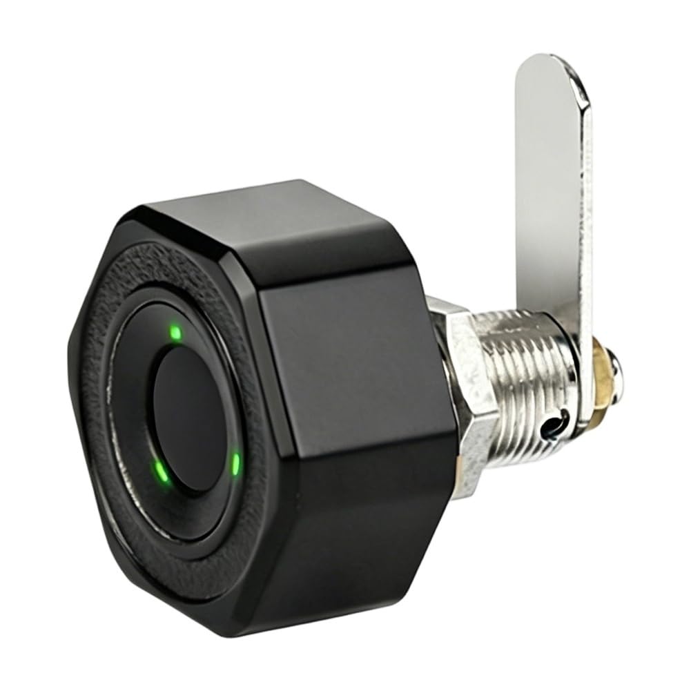 Aundhegrtt Black Fingerprint Lock Works With App Electric Fingerprint Lock Remote Control Fingerprint