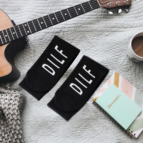 TSOTMO 2 Pairs DILF Socks Dad I’d Like to Socks Novelty Socks for Men Hot Dad Socks 5