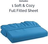 Vista 684 de King Fitted Bed Sheet - Bottom Single Fitted Sheet Only - Ultra-Soft Hotel Luxury Bedding w/ 8-16 Inch Deep Pockets - Breathable, Cooling & Wrinkle