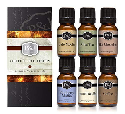 Coffee Shop Set of 6 Fragrance Oils - Premium Grade Scented Oil