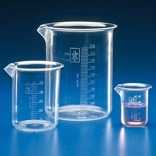Verre doseur gradué de 1000 ml en verre de 145 mm de hauteur
