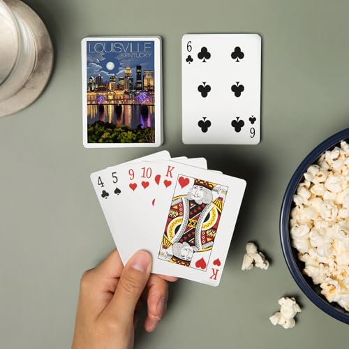 Baraja de 52 cartas de póker Louisville Kentucky miniatura 2