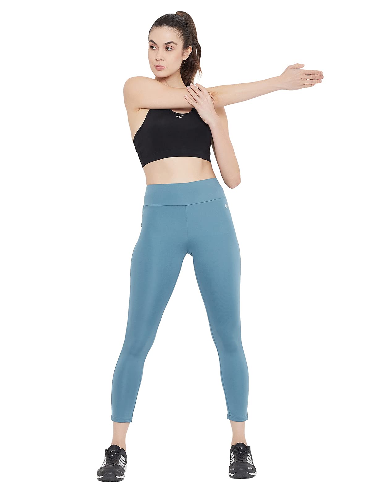 clovia Women's Snug Fit Active High-Rise Ankle-Length Tights-picture-52