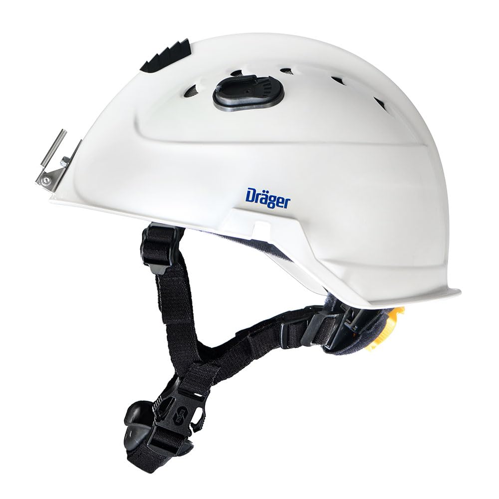 Dräger Schutzhelm HPS 3500 Basis für Rettung & Feuerwehr - weiß | Für Feuerwehr & Rettungsdienste - 52–64 cm, stufenlos einstellbar, 4-Punkt-Bänderung.