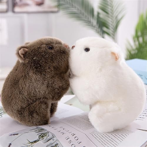 TOPLITHE Niedliches Wombat Plüschtier, Kuscheliges Wombat Plüschtier Weiches Kuscheltier Geschenk for Kinder Jungen Mädchen Geburtstag, Weihnachten(Brown,18CM/7IN)