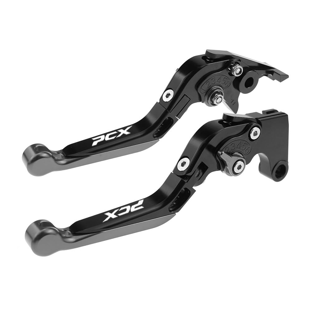 Zdgxfhsrh O Motorcycle Brake Clutch Levers Fit Pcx 125 150 Front Disc Rear Drum Brake Levers For Pcx125 Pcx150 Folding Extendable Handles(O)
