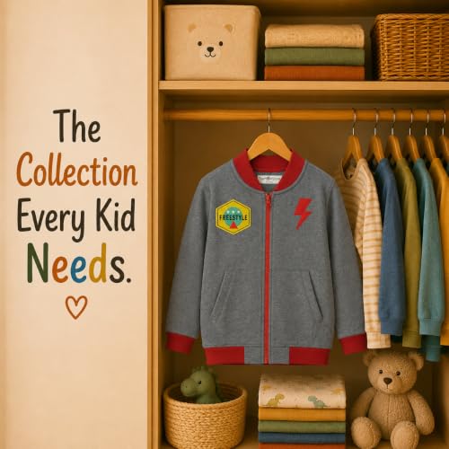Image of The Mom Store Winter Jackets for Kids | Cute Sweatshirt and Cool Hoodies for Baby Boy and Baby Girls | with Zippers | Hoodie Cap