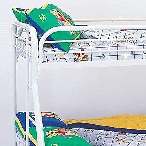 Image of Swing Metal Bunk Bed Without Mattress /Queen Size in White