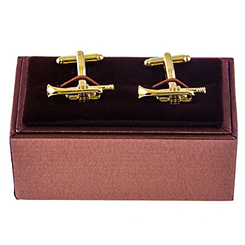 Mancuernillas Jazz de Trompeta en Caja de Regalo miniatura 2
