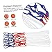HANABASS 2pcs Heavy Duty Woven Basketball Net Replacement for Hoops Tear Resistant Fits Standard Rims for Parks and Community Courts