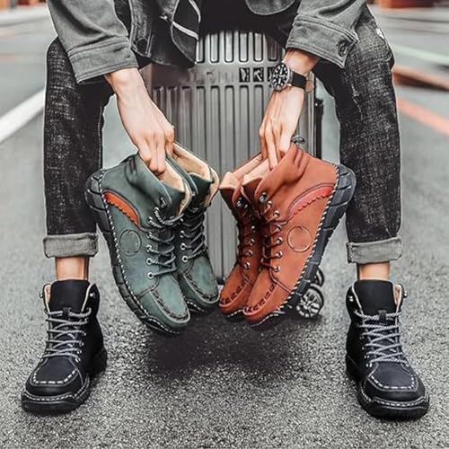 Vilobel Mens Work Boots, Vilobel Mens Slip on Shoes, Orthopedic Boots Waterproof Lightweight Absorption2