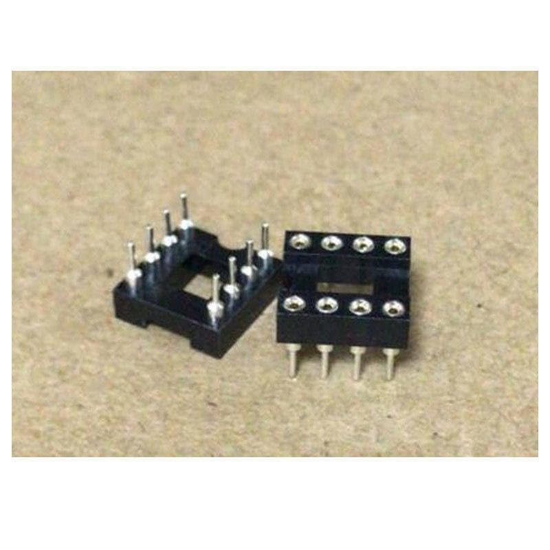 30pcs DIP-8 Round Hole 8 Pins 2.54MM DIP DIP8 IC Sockets Adaptor Solder Type 8 PIN IC Connector