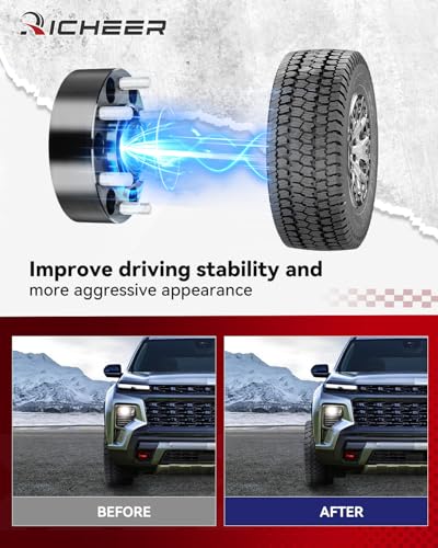 Image of Richeer 2 inch 6x5.5 Hub Centric Wheel Spacers for 2024+ Tacoma Tundra