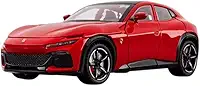 Miniatura Diecast Metal Carro SUV Esportivo Fèrrari Purosangue (2023) - Escala 1/22 (Vermelho)