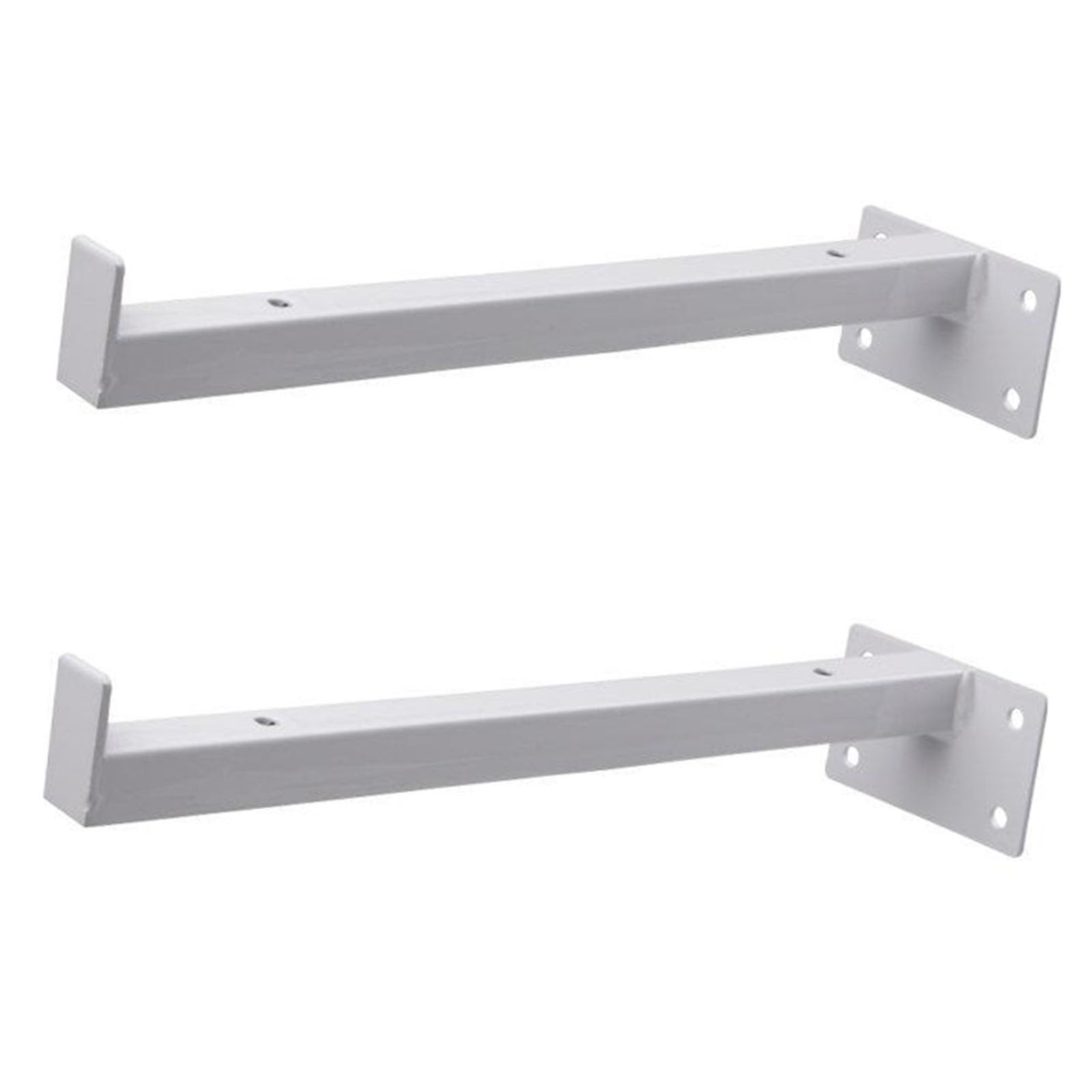 TZUFA Escuadra Estanteria de Metal Industrial, Soporte De Estante Flotante, Soporte para Estante Retro De Servicio Pesado, Escuadras Metalicas con Tornillos, 2 Piezas(White,50cm)