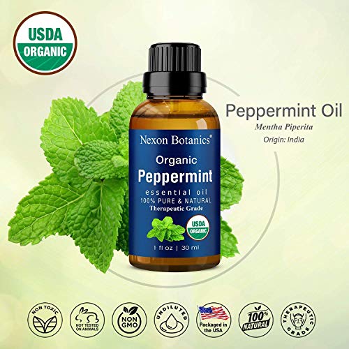 Organic Eucalyptus Essential Oil And Organic Peppermint Essential Oil Bundle - Perfect For Diy Recipes, Aromatherapy, Massage, Topical, And Household Uses #TOP2