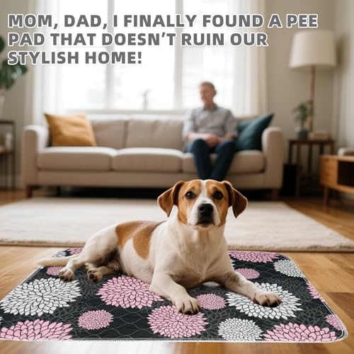 Image of KOOLTAIL Washable Pee Pads for Dogs, 2 Pack Super Absorbent Reusable Puppy Training Pads Waterproof, Nonslip and Leak-Proof Dog Pee Pads, Large Pet Mats Whelping Pads for Floor, Crate, Couch, 36 inchx41 inch