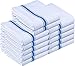 Utopia Towels - Lot de 12 torchons de Cuisine Coton, Serviettes de Cuisine - 38 x 64 cm, Bleu