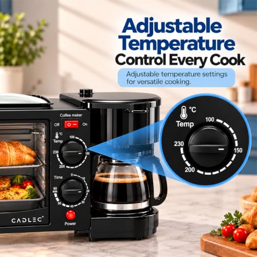CADLEC Store CADLEC MultiChef Pro 3 in 1 Breakfast Maker With Oven - Image 6