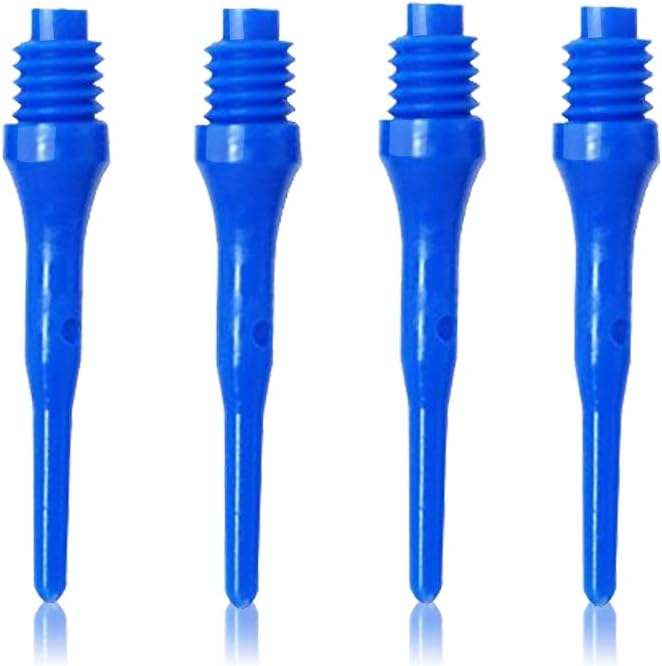 OLYMPOO -1000 Pieces Plastic Dart Tips for Electronic Darts Soft Tip Pro Dart Tip Plastic Dart Tip 2BA Thread