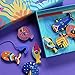 DJECO Fishing Graphic Magnetic Fishing Game - Catch Colorful Sea Creatures - Fun & Engaging for Family & Friends, Perfect for Gift - Wooden Toy for Children 2+ Years Girls & Boys