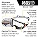 Klein Tools 60479 Safety Goggles, Clear Lens PPE Eye Protection, Anti-Fog, Scratch-Resistant, UV Protection, Adjustable Vents
