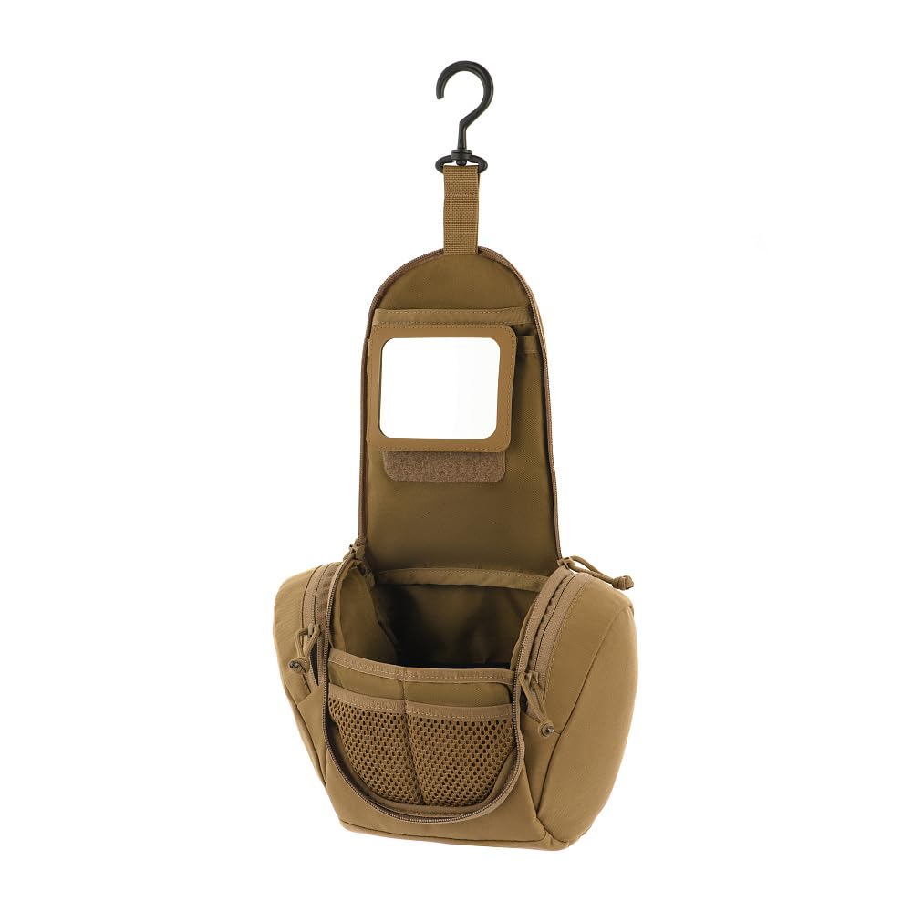 M-Tac Taktyczna kosmetyczka Elite Gen.II – podróżna i wojskowa kosmetyczka, Cordura 500D, wodoszczelna, kompaktowa, do użytku na zewnątrz, na kemping, Bundeswehrę i Airsoft, Coyote
