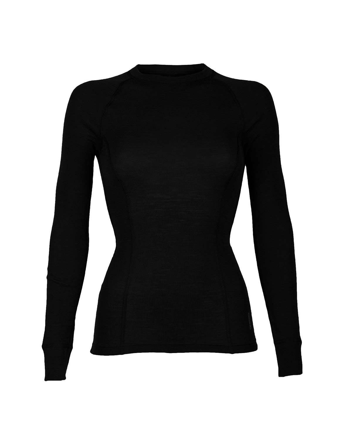 DILLING Tricot de Peau à Manches Longues pour Femme Noir
