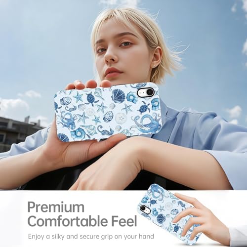 Coque iPhone 17e/16e MagSafe rigide anti-rayures au design mer bleu - 7