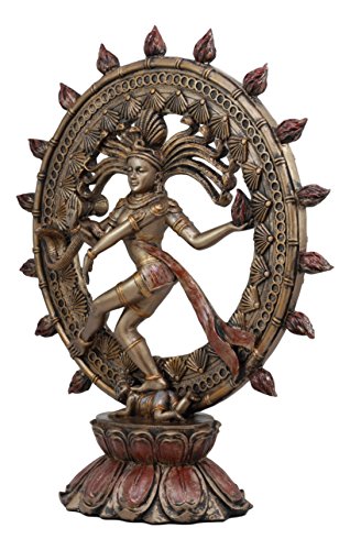 Estatua Hindu Shiva Nataraja 15.75 pulg Deidad Tradicional miniatura 2
