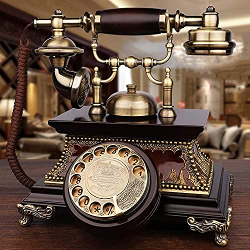 Téléphone antique haut de gamme fixe rétro au design artisanal unique