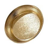 MERRYHAPY Multi-Function Copper Offering Plate for Buddha Worship and Home Decor Elegant Buddhist Tray with Smooth Surface Durable Design for Rituals and Decorations