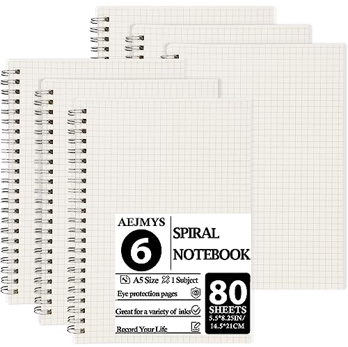 Carnet à spirale A5 feuilles quadrillées robustes pour protéger vos notes - 2