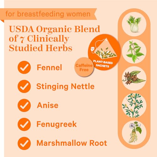 Pink Stork PSLSV15 Organic Lactation Support Tea For Breast Milk Supply thumb #1