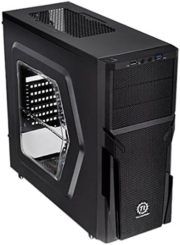 Thermaltake Versa H21 Window SPCC ATX Mid Tower Computer Chassis CA-1B2-00M1WN-00,Black