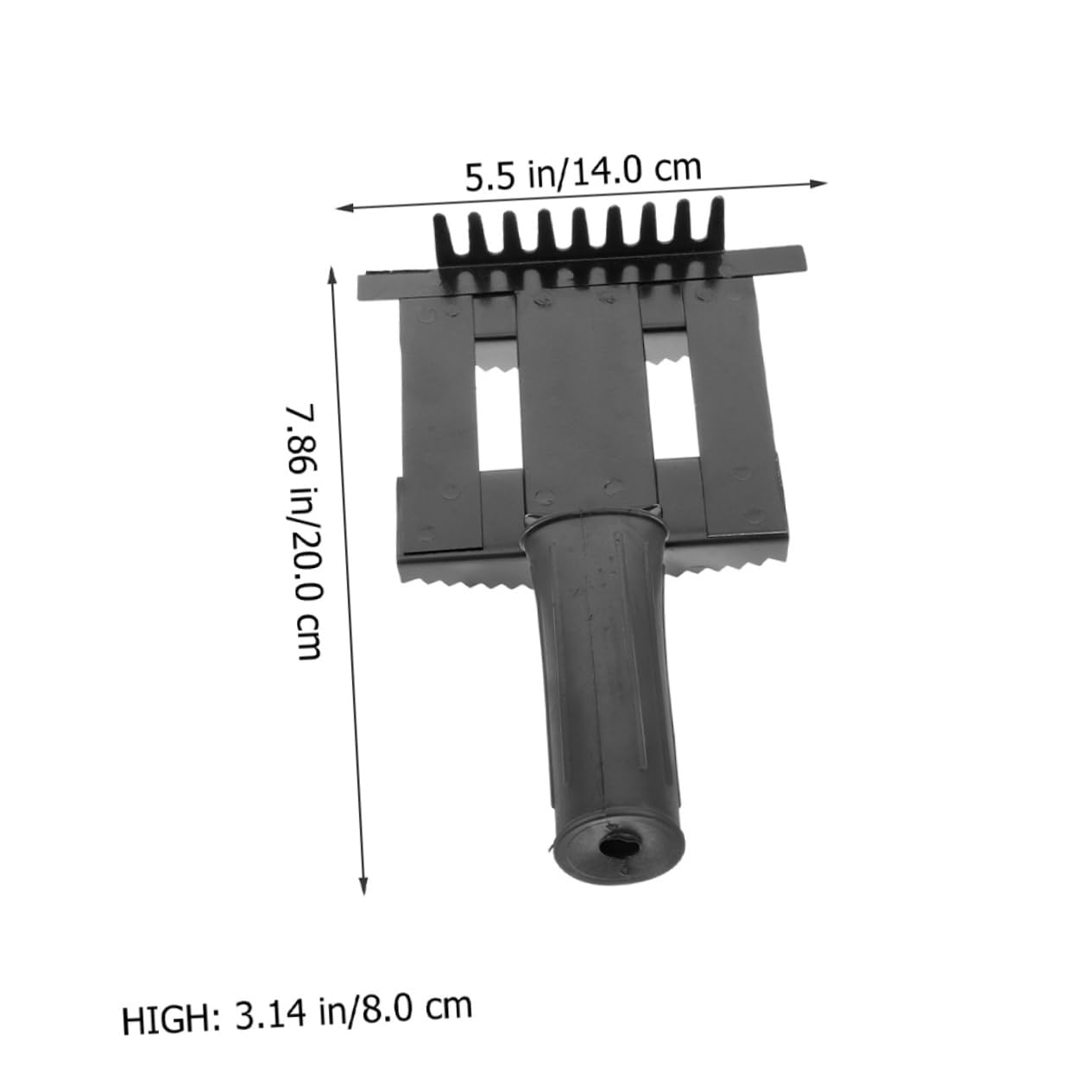 Cepillo para Caballos de Metal para Limpieza y Cuidado, 2 Piezas | Negro, Agarre Ergonómico, para Crin y Rabo, Uso en Caballos y Ganado, Formato Práctico