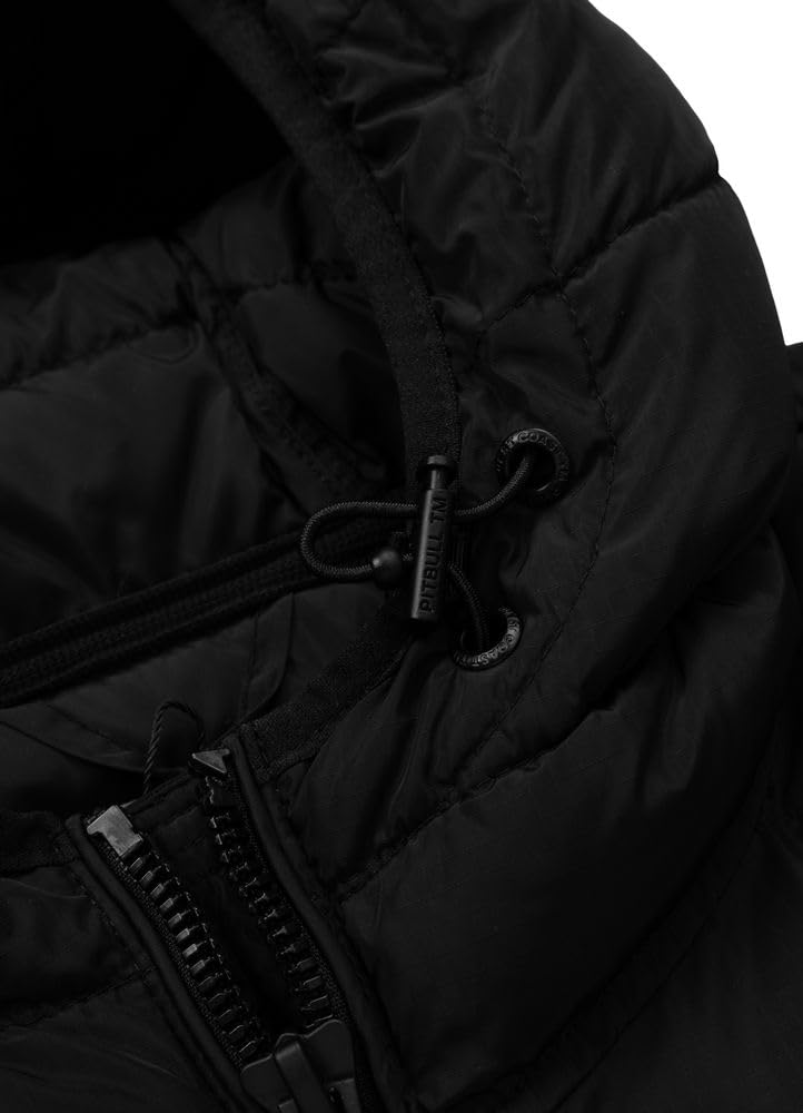 PITBULL - Winterjacke Herren mit Kapuze Seacoast III, Jacke Männer mit Reißverschluss, Bequeme Seitliche Taschen, Steppjacke, Herren Jacken Perfekt für Winter