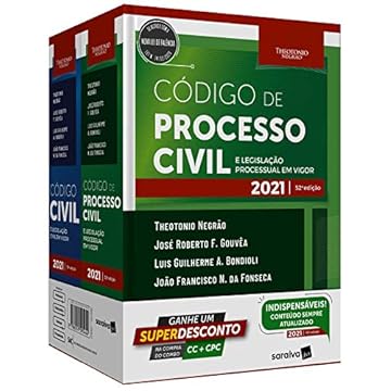 Capa do livro Combo TN - Código Civil e Código Processo Civil - 13ª Edição 2021