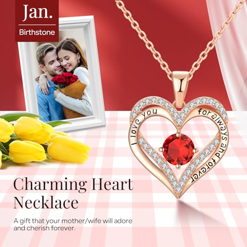 18K Rose Gold Necklaces for Women Birthday Gifts for Women Jewelry for Women Birthday Gifts for Wife Girlfriend Daughter Wife Birthday Gifts for Anniversary Mothers Day Christmas Valentines Gifts3