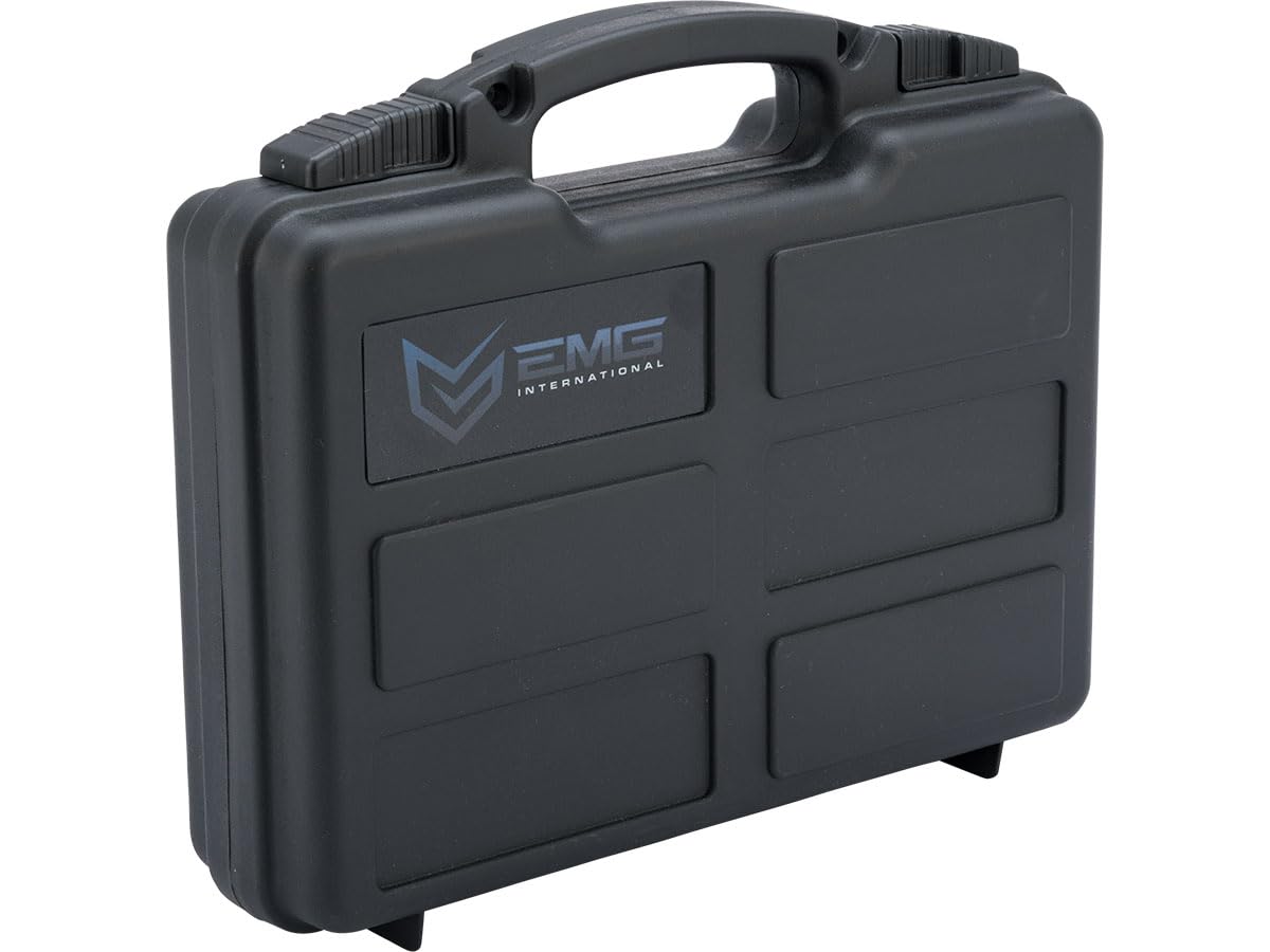 Evike EMG Collection Series Airsoft Pistol Case w/Customizable Grid Foam (Color: Black)