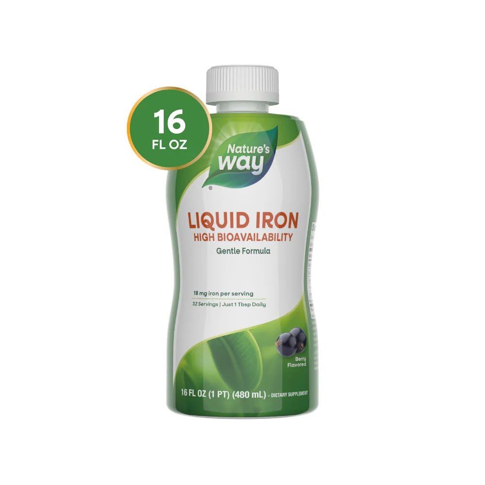 Nature’s Way Liquid Iron Supplement, 18 mg per Serving, Berry, 16 Fl Oz — Amazon image 8
