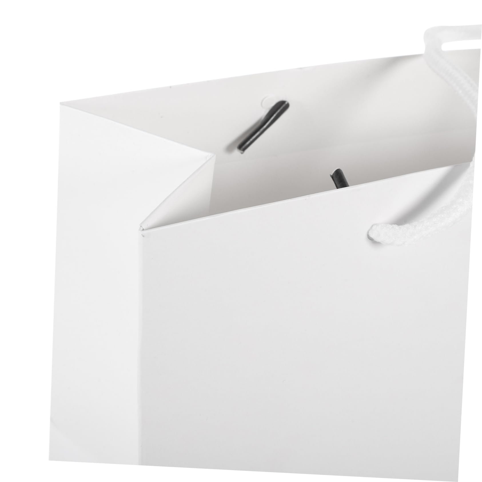 Amosfun 20 Stück Teiliges Geschenktüten aus Weißem Kraftpapier mit Henkel Wiederverwendbare Party Treat Bags für Geburtstag Hochzeit Shower Vielseitige Geschenkverpackung für Süßigkeiten