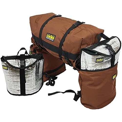 TrailMax Horse Saddlebags for Trail Riding – Medium & Large Western Saddle Bags for Horses & Mules, Durable No-Bounce Design, Insulated Storage, Secure Fit Trail Gear