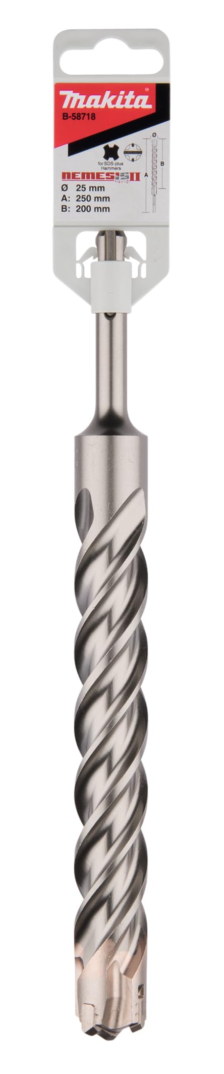 Makita B-58718 - Broca sds-plus mak4 25x250